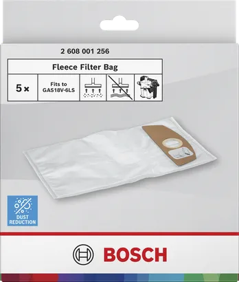 Flísový filtrační sáček Bosch pro vysavač GAS18V-6LS.